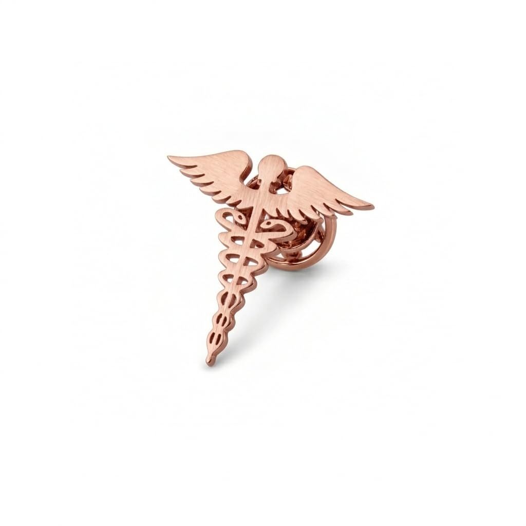 Caduceus Doctor's Brooch/Lapel Pin for Men and Women Doctor Lapel Pin for Men Women Premium Healthcare Symbol Badge for Doctors Nurses Medical Students Stylish Coat Brooch Gift for Doctor Nurse Graduation Appreciation-image-26