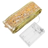 POPETPOP LED Weihnachtsband Lichterkette Leds Farbig Batteriebetrieben ohne Batterien...