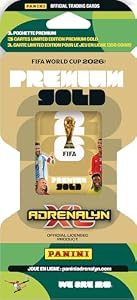 FIFA World Cup 2026 Trading Cards Game Blister Premium Gold (1 Premium Hülle + 4 Exklusive Limitierte Karten)