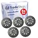 Produktbild 5x Trade-Shop Klett Schleifteller Stützteller kompatibel mit Bosch PEX 270 A/AE Exzenterschleifer ersetzt 2.608.601.159, 2.608.601.169/8 Löcher