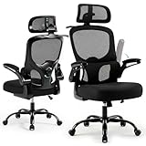 Ergonomic Mesh Office Desk Chair - 330lbs Gaming Chair with Adjustable Lumbar Support, All-Day Sitting Desk Chair,Comfortable for Home & Office & Gaming