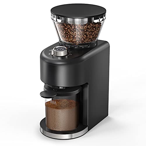 Conical Burr Coffee Grinder, Electric Coffee Grinder with 35 Grind Settings for 2-12 Cups, Adjustable Burr Mill Coffee Bean Grinder for Espresso, Drip Coffee, Pour Over & French Press Coffee
