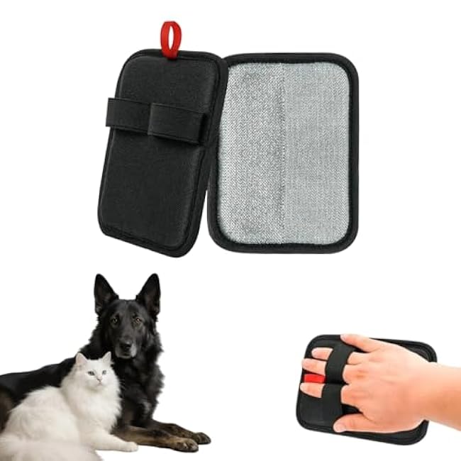 Pet Hair Removal Glove for Cats & Dogs,Electrostatic Pet Hair Removal Gloves,Reusable Pet Hair Mitt,Magic Brush Pet Hair for Couch, Furniture, Carpet, Curtain (A, 1pc)-ye6HSN6n