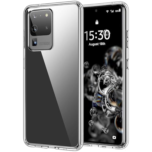 HOOMIL Hülle für Samsung Galaxy S20 Ultra 5G Anti-Vergilbung Durchsichtige Handyhülle Stoßfeste Schutzhülle - Transparent