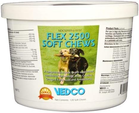 Vedco Canine Flex 2500 Joint Support for Dogs (120 Soft Chews)