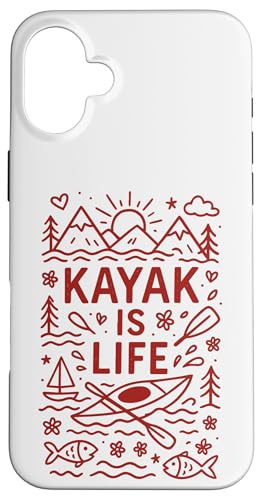 Kayak Canoes-Boat Kayaking, JbN tBbVO JbN V[JbN ނ JbN X}zP[X iPhone 16 Plus p