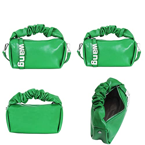 Purses And Handbags For Women Ladies Pu Leather Top Handle Satchel Shoulder Crossbody Cloud Pouch Lightweight Clutch Bag (Dark Green) #TOP4