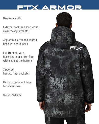 FROGG TOGGS Men\'s FTX Armor Premium Waterproof Rain, Fishing/Anglers Jacket, Kryptek Typhon, Large - Thumbnail 4
