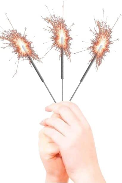 200 pz Candeline Misura 17 Cm scintille prima misura Bastoncino Luminoso Stelline Festa. CATEGORIA FUOCHI D'ARTIFICIO F1 (K1 / Cat.1)