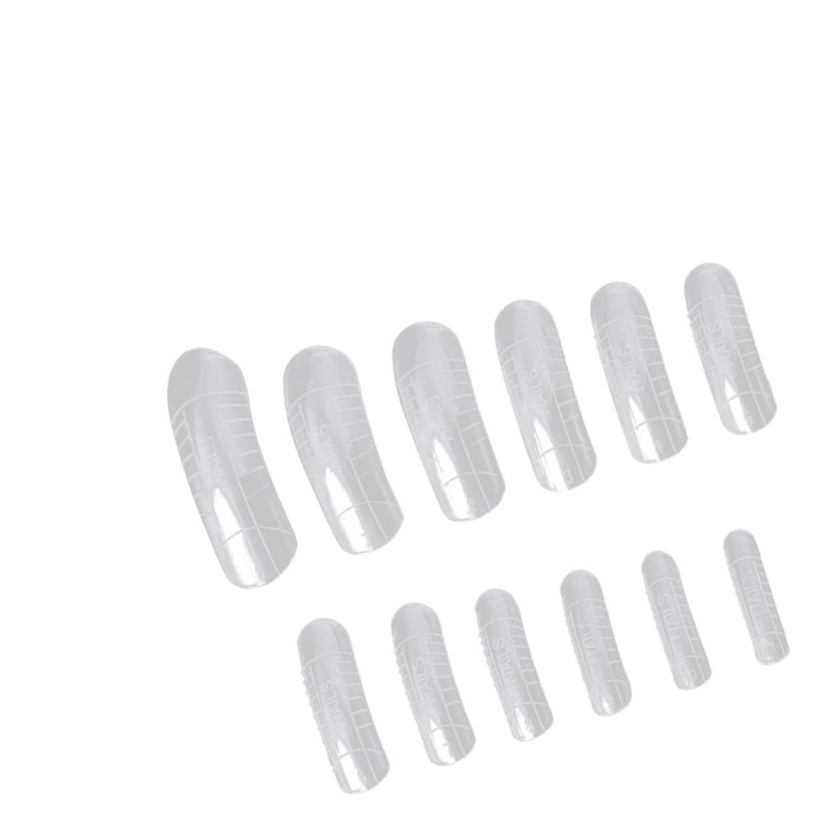 120pcs Extension Nail Tips Set with Number Scale