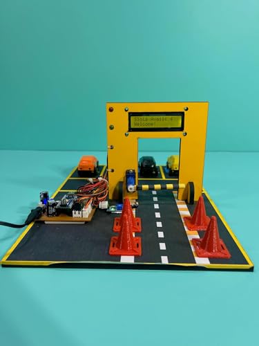 Image of Smart Car Parking System DIY Project Kit, Educational STEM Kit with LCD Display, Project Report, 8+ Years