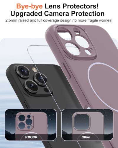 Image of Magnetic for iPhone 16 Pro Max Case,Shockproof Matte Cover,Lavender Purple