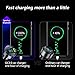 4 Ports USB Car Charger USB Adapter with Voltmeter,Type C Port PD 3.1/QC 3.0 Super Fast Charging Car Cigarette Lighter Plug for iPhone 14 13 12,S22 S21 S20,iPad Pro& More Mobil Phone (Black)