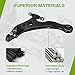 AUTOSAVER88 -Front Lower Control Arm w/Ball Joint Compatible with 2002-2006 Camry, 2001-07 Highlander, 2004-08 Solara, 2002-03 Lexus ES300, 2004-06 ES330/ RX330, 2007-09 RX350, 2006-08 RX400H