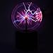 PUXTIW 15 inch Plasma Ball (red Brown Wooden Base) Touch Sensitive Plasma Ball, Novel Lighting Decoration Suitable for Museums, Observatories, Parties, Props, bedrooms, Home Decor, Bars, Gifts
