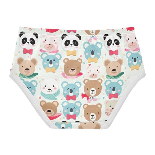 Cute Cartoon Animal Faces Toddler Girls's Underwear 2T 202c18802