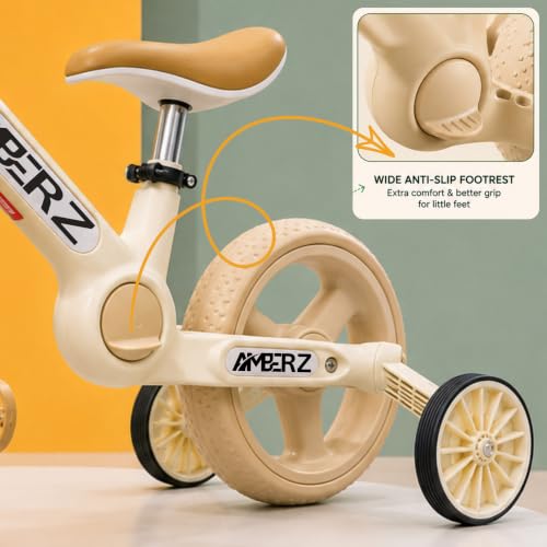 Image of Velo-Glide 3-in-1 Tricycle for Kids | Kids Cycle with Convertible Balance Bike & Training Wheels | Baby Cycle with Adjustable Seat & Pedals | Toddler Bicycle for Boys & Girls