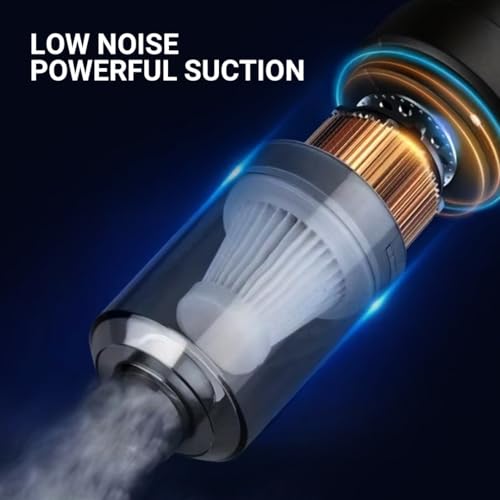 Image of Ant 6 in 1 Emergency Vacuum Cleaner with Window Breaker Seat Belt Cutter Mini Wireless Emergency Vacuum Cleaner with 2500pa Suction Power,Dust Buster,Portable Hoover Vacuum for Car Home Office DB11