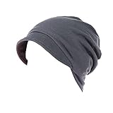 Chemo Hat Mütze für Frauen Kopftuch Superweicher Slouchy Turban Kopfbedeckung Kopfwickel Chemo Headgear Head Wraps Schlafhut gegen Krebs Haarausfall Turban-Kappen Turban-Hut Schlafmütze Kopfbedeckung