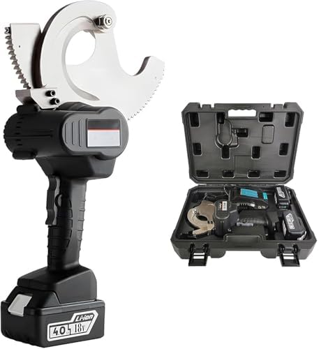 Portable Ratcheting Cable Cutters for Copper & Aluminum, 50MM/65MM/75MM, Heavy-Duty Electrical Wire Cutters, Battery-Powered EC75M, Efficient & Ergonomic Design