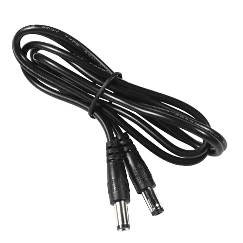 Cable de alimentación CC para cámara de seguridad y tira LED macho a macho de 5,5 mm x 2,1 mm