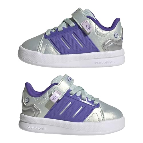 adidas Unisex-Baby Lightorama Court, Halo Mint/Solar Purple/Ice Lavender, 7.5 by adidas - Used condition - Image 8