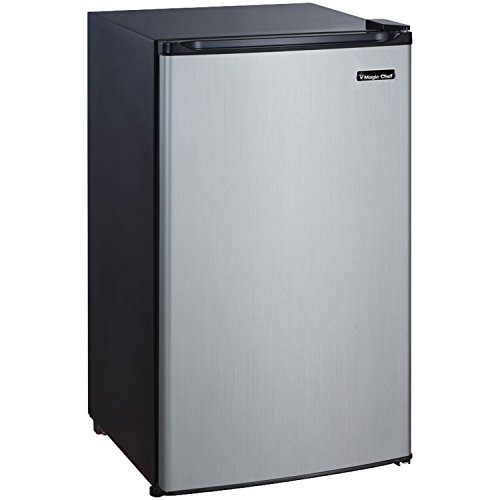 Magic Chef MCBR350S2 3.5 Cubic-Ft Refrigerator Stainless Look on Fridge.com