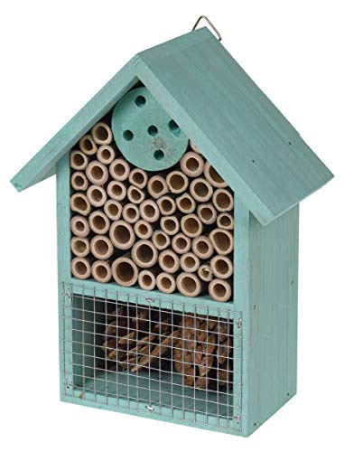 made2trade Robustes Insektenhotel aus Naturholz - 15x8x20cm