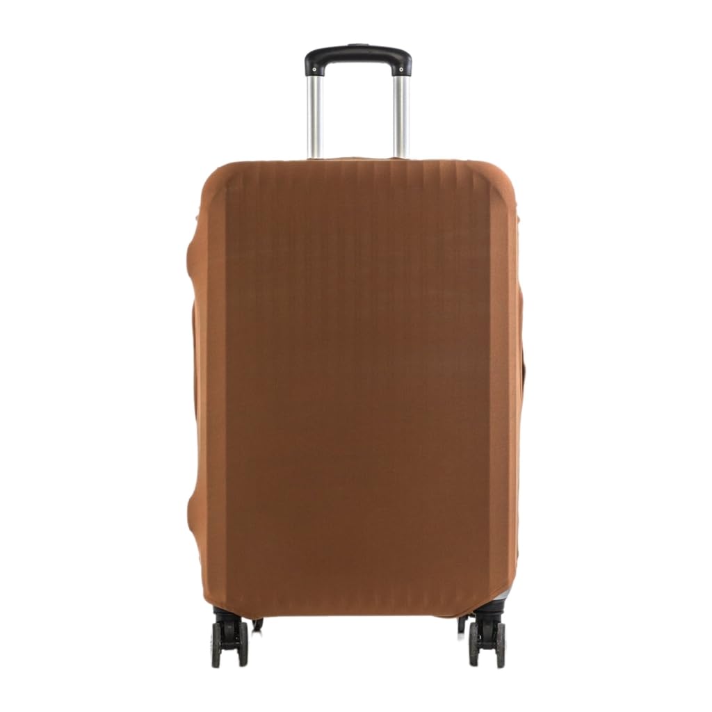 Sxett Women's Brown Stylish Stretchable Baggage Cover Suitcase Protector Safe Preserve The Condition Of Your Luggage