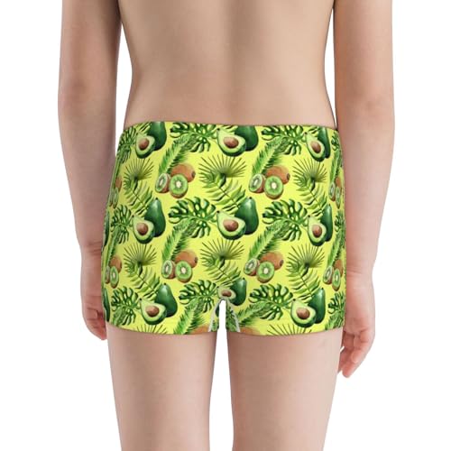 Boys' Cotton Boxer Brief Soft Underwear-Kiwi And Avocado3