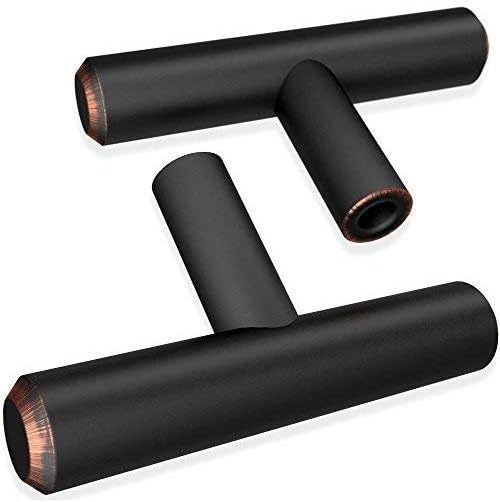 ALPINE HARDWARE PREMIUM SOLID Euro Style Bar Handle Pull-25Pack ~1.75-inch LengthHeavy Stainless Steel Bar Handle Pull W/ an Oil-Rubbed Bronze Finish-American Owned Cabinet Hardware