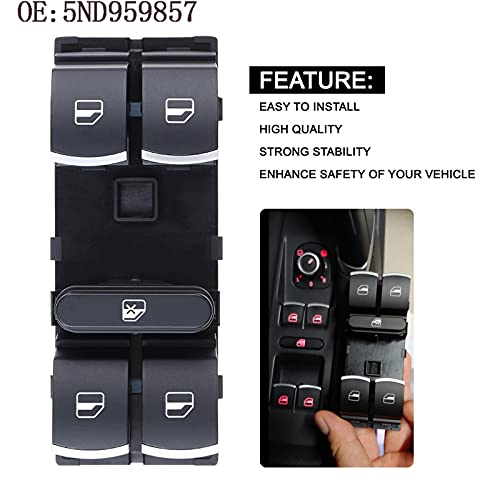 Commande lève-vitre électrique 4 boutons pour Golf Touran Tiguan
