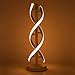 Produktbild Vinmin Doppelte Spirale LED Tischleuchte, kreative Doubles Helix Lampbody Match Metallhaltig, Stufenlos dimmbare Licht Eye-Caring LED Nachttischlampe Dekorative Beleuchtung,Weiß
