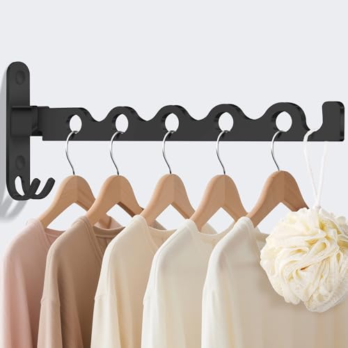 MEIJO Kleiderhaken Klappbar, Kleiderlüfter Kleiderständer Wand Klapphaken...