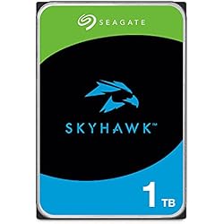 Camaras De Seguridad Internas Seagate SkyHawk, 1 TB, Disco Duro Interno De Video, 3,5´´, SATA 6.GB/s, Caché de 256 MB, DVR, Sistema de Cámaras de Seguridad NVR, servicios Rescue internos (ST1000VX013)