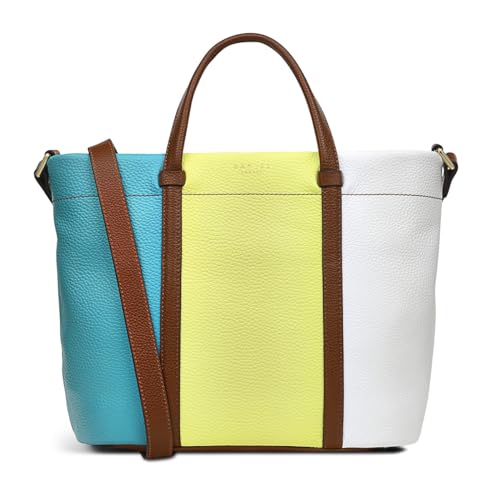 Image of RADLEY London Rivington Colourblock Women's Leather Ziptop Satchel Bag