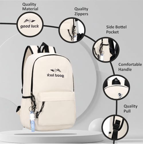 Image of Tinytot 20 Litre Lightweight Waterproof Backpack Bags for Women - 17 Inch College Bag for Girls, Medium School Bag for Girls 8+ Years, Office & Picnic Bag