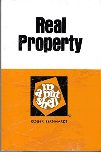 Real Property in a Nutshell (Nutshell series) 0314600086 Book Cover