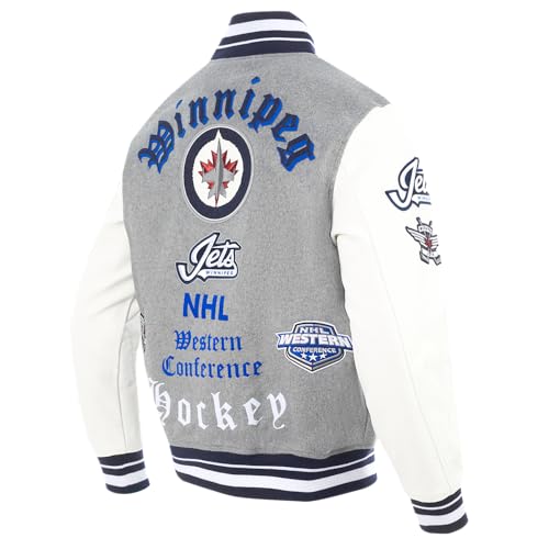 Image of Pro Standard Mens NHL Old English Varsity Jacket