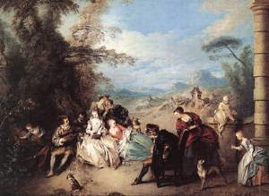 Peinture à l'huile Jean Baptiste Joseph Pater pour sublimer un grand salon classique
