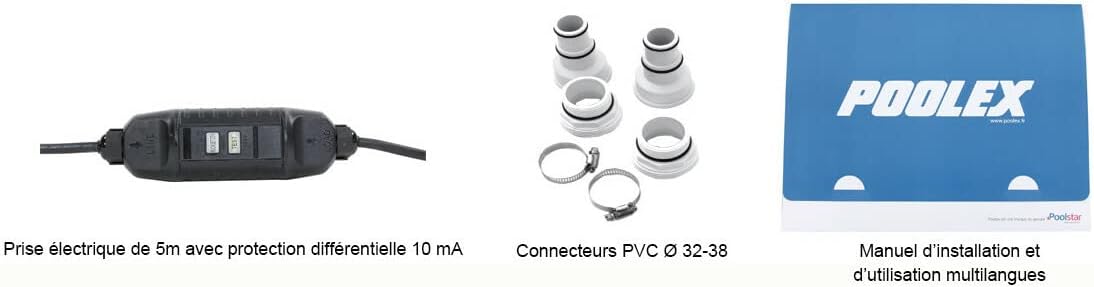 PVC connectors for pool heat pump