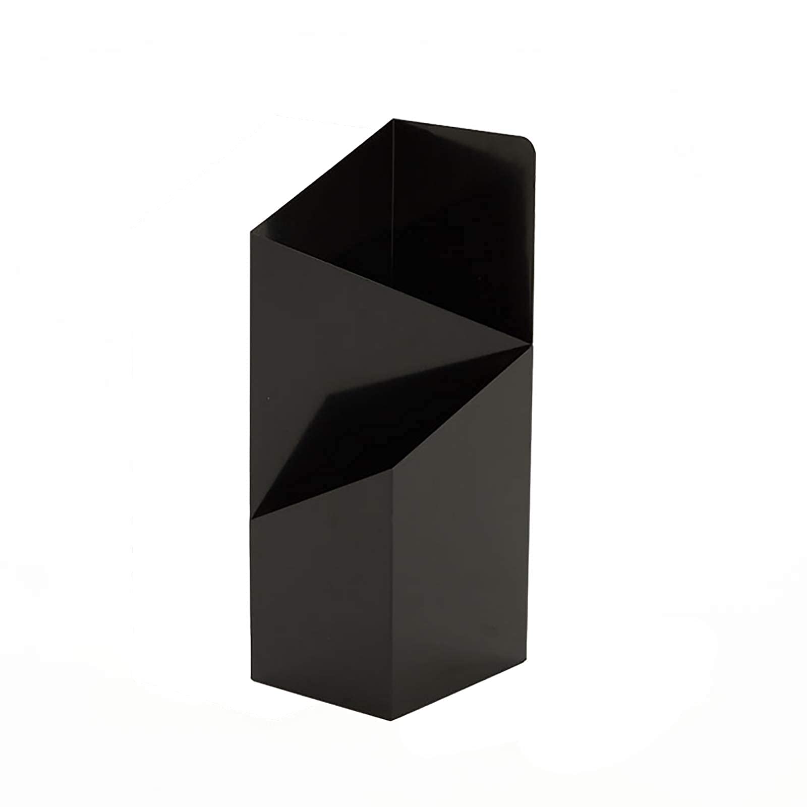 Porte-parapluie noir LUNEZY rangement métal sur pied avec plateau égouttoir