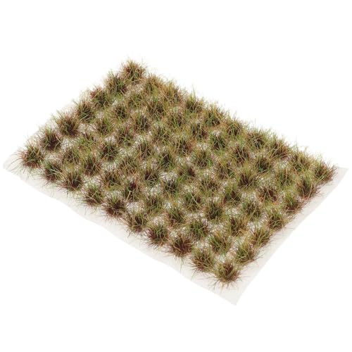 EXAOMBLE 70個ミニチュア 草簇 地形模型 秋緑色 静態模型草素材 リアル質感 の フェアリーガーデン 道風景装飾用