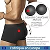 Lot de 2 Boxer avec Rembourrage Dorsal pour Augmenter Le Volume et la Taille des Fesses - sous-vêtements avec des tampons pour Les Hommes - Men's Padded Buttocks (XL) #3