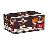 Wellness CORE Digestive Health Chicken & Beef Pate Variety Pack Grain Free Wet Dog Food, 13 Ounce...