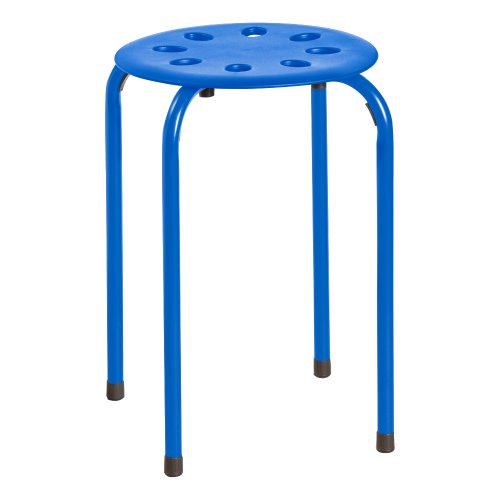 Norwood Commercial Furniture - Nor-1101Ac-So - Assorted Color Stacking Stools - Stackable Stools For Kids And Adults - Flexible Seating For Home, Office, Classrooms - Plastic/Metal 17.75" (Pack Of 5) #TOP7