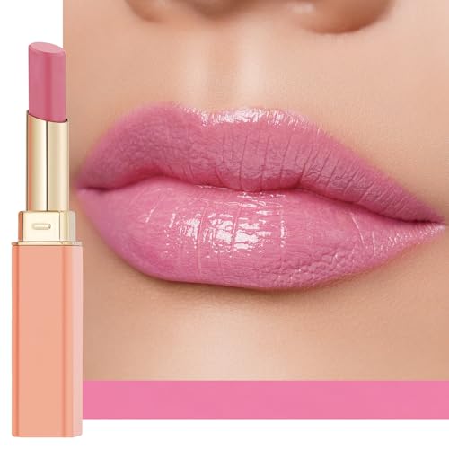Bild von Oulac 2 in1 Lippenstift und Lip Balm, Saftiger und Glänzender lippenpflege Lippenstift,Geschmeidige und Hydratisierte Lippen, Glänzendes Finish für trockene, rissige, spröde Lippen, Vegan 07