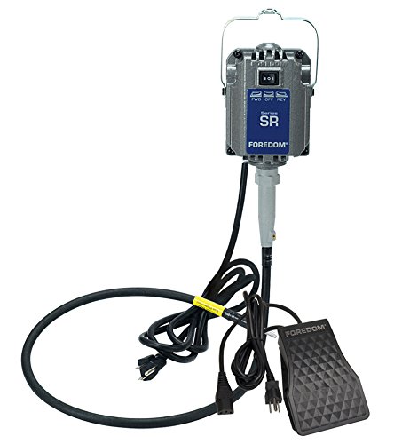 Foredom Reversible SR Motor w/Standard Shaft Sheath & Foot Control Flex Shaft Machine