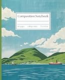 Composition Notebook College Ruled: Peaceful Coastal Scene Aesthetic Journal For School, College, Office, Work | 110 Pages | Matte Cover
