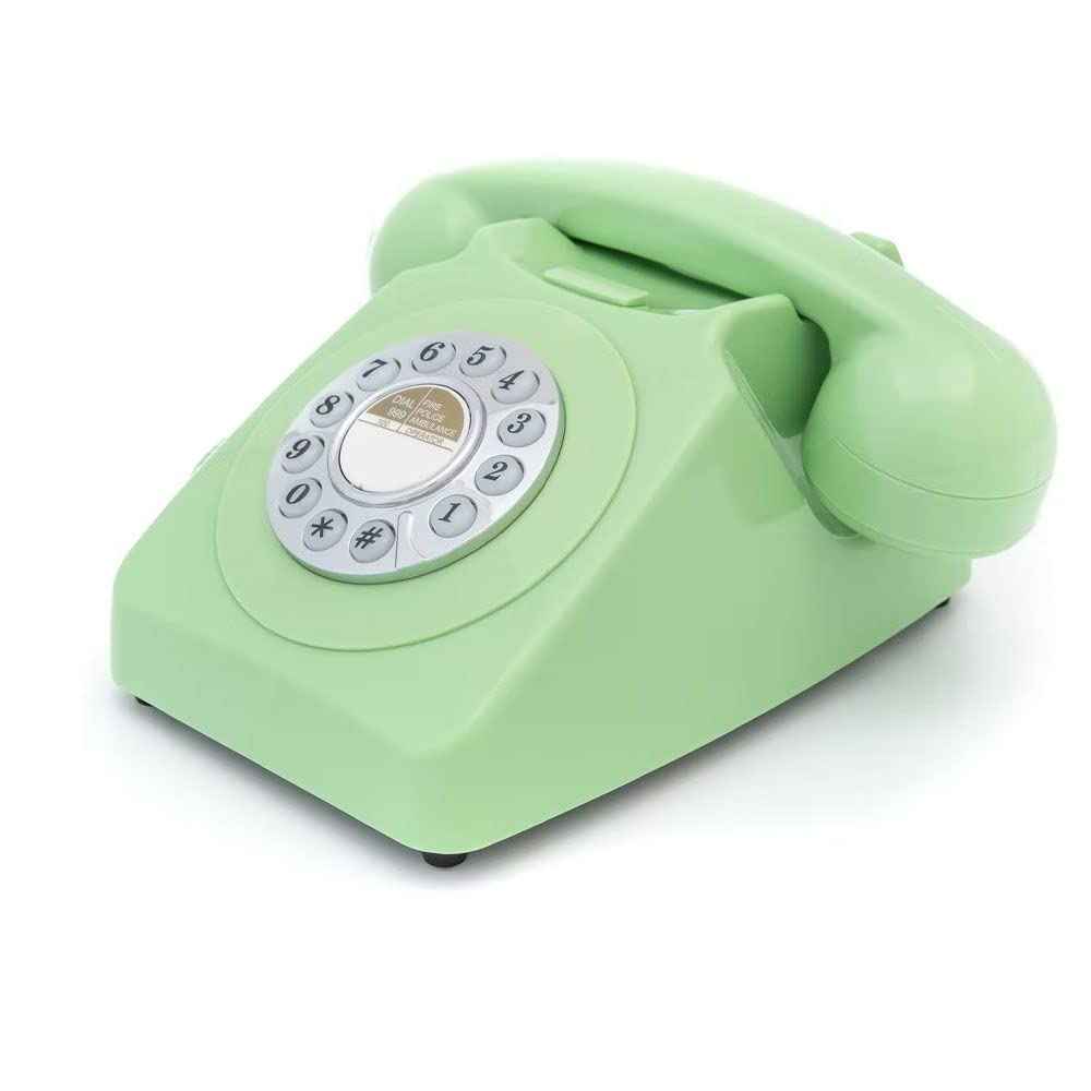 GPO Retro GPO746DPBGR 746 telefon na biurko z przyciskiem - zielony